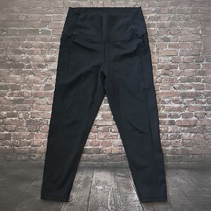 Zyia Girl's High-Waist Black Active Leggings - Size 6-8